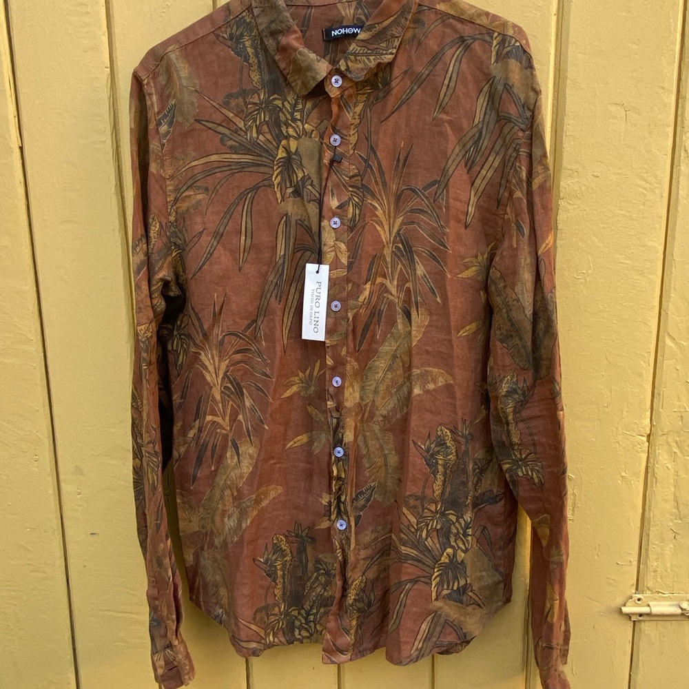 Mens XL-XXL italian linen shirt.